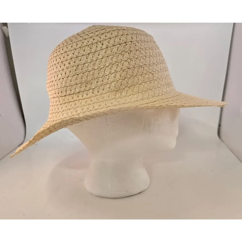Straw Beach Hat Boho Adult Womens Sunhat Casual Outdoor Beach Ocean Sun Garden - Picture 4 of 9